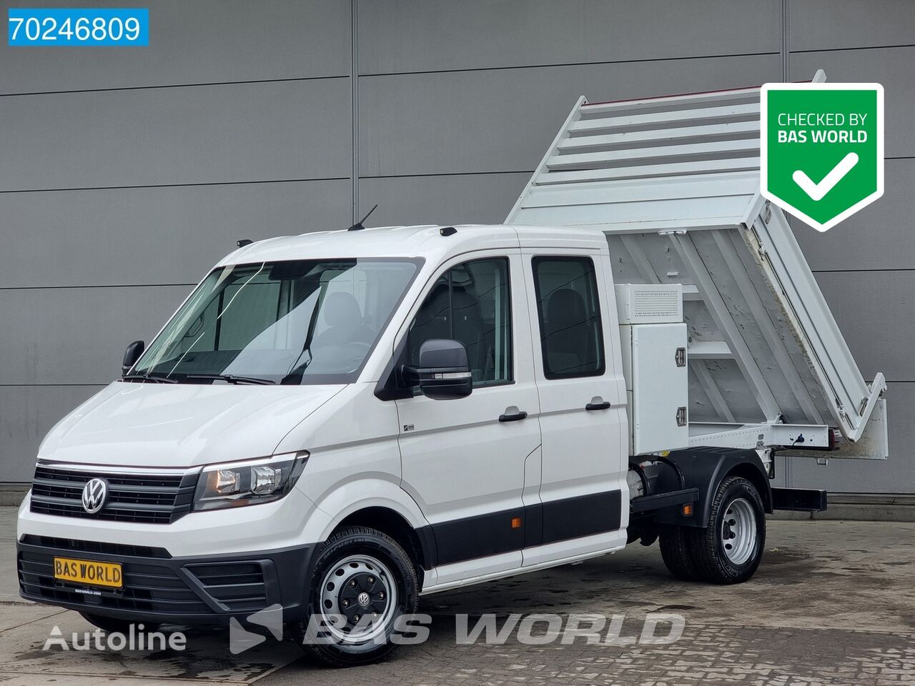 شاحنة قلابة < 3.5طن Volkswagen Crafter 177pk Kipper 3500kg trekhaak Airco Cruise Dubbel Cabube