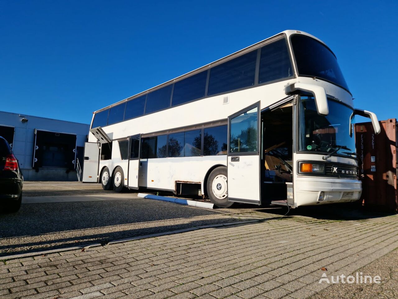 الحافلة ذات الطابقين Setra S228 DT Dubbeldekker voor ombouw tot camper / woonbus