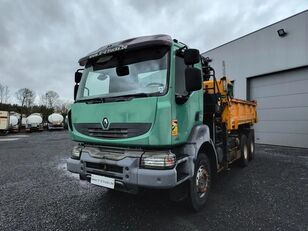 شاحنة قلابة Renault Kerax 410 DXI - CRANE ATLAS 16T/M - 2 WAY TIPPER 6X4 - ONLY 290