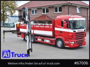 شاحنة مسطحة Scania R400, HIAB XS 211-3 Lift-Lenkachse