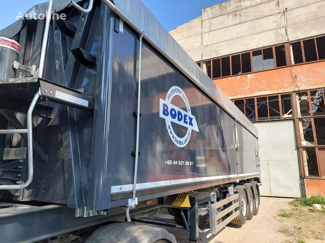 جديدة العربات نصف المقطورة شاحنة نقل الحبوب Bodex KIS 3WS