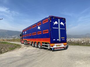 جديدة العربات نصف المقطورة شاحنة نقل المواشي Alamen livestock transport trailer