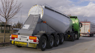 جديد شاحنة الصهريج لنقل الإسمنت EMIRSAN 2023 4 Axle Cement Tanker Trailer